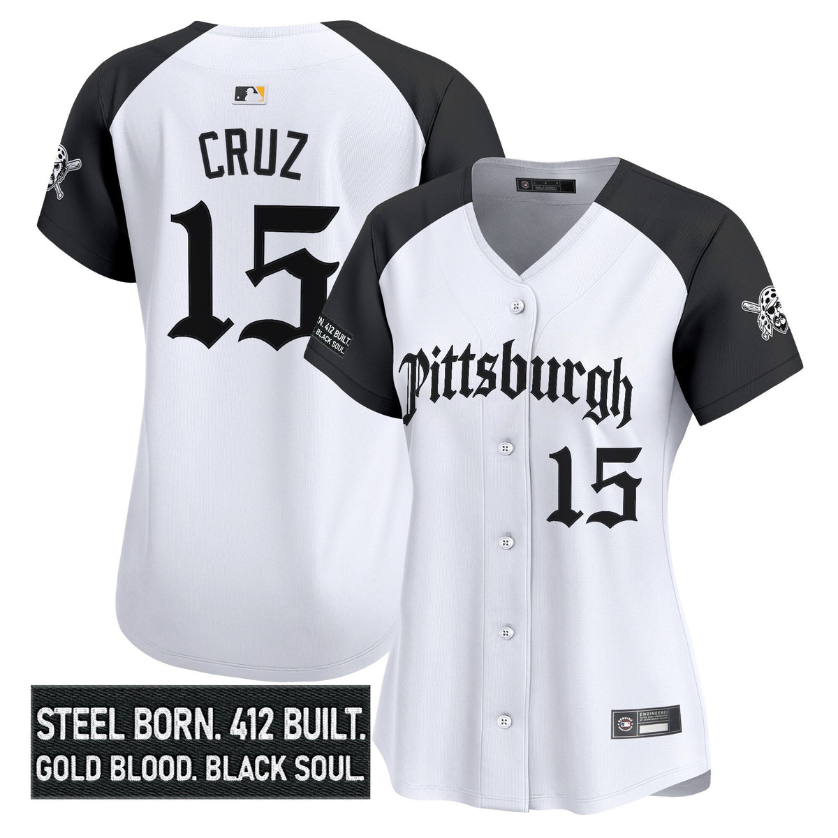 Women's PIT 'Gothic Steel City Edition' Vapor Premier Limited Jersey - All Stitched