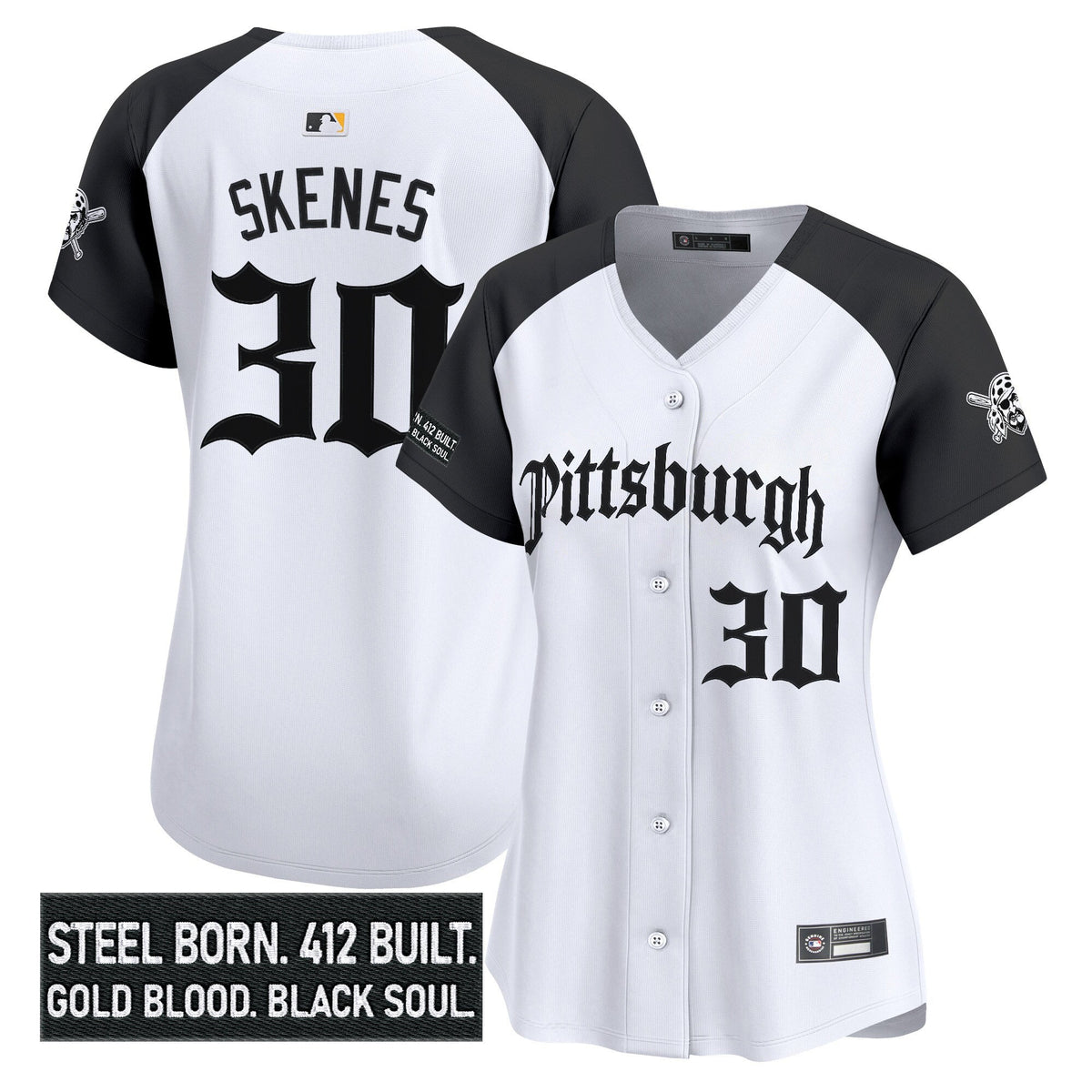 Women's PIT 'Gothic Steel City Edition' Vapor Premier Limited Jersey - All Stitched