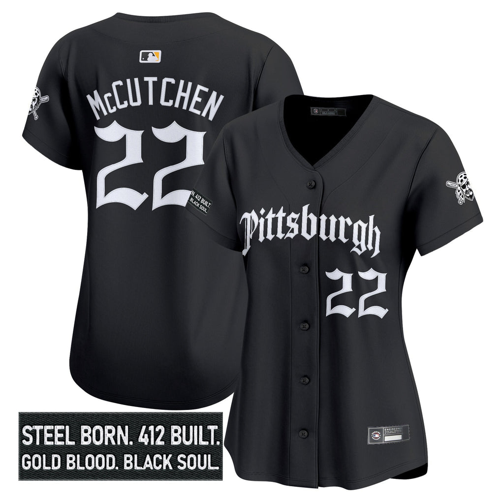 Women's PIT 'Gothic Steel City Edition' Vapor Premier Limited Jersey - All Stitched