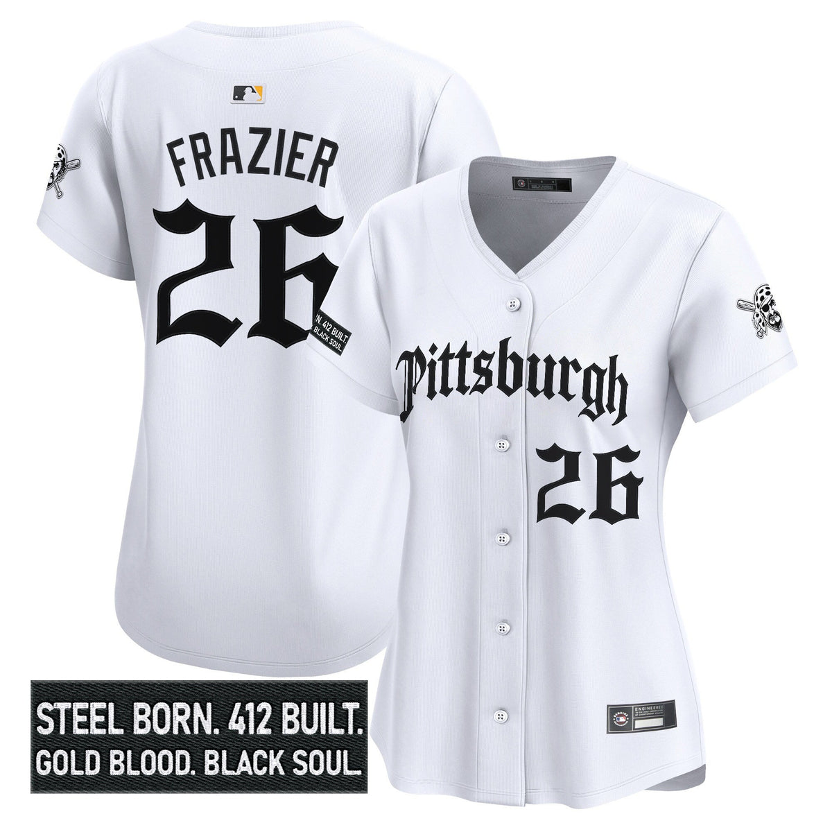 Women's PIT 'Gothic Steel City Edition' Vapor Premier Limited Jersey - All Stitched