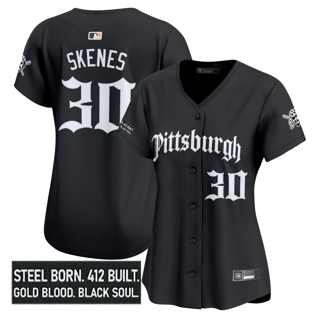 Women's PIT 'Gothic Steel City Edition' Vapor Premier Limited Jersey - All Stitched