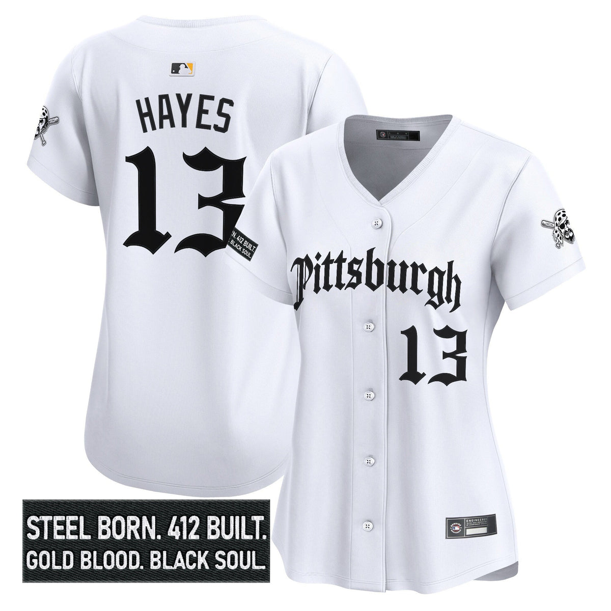 Women's PIT 'Gothic Steel City Edition' Vapor Premier Limited Jersey - All Stitched
