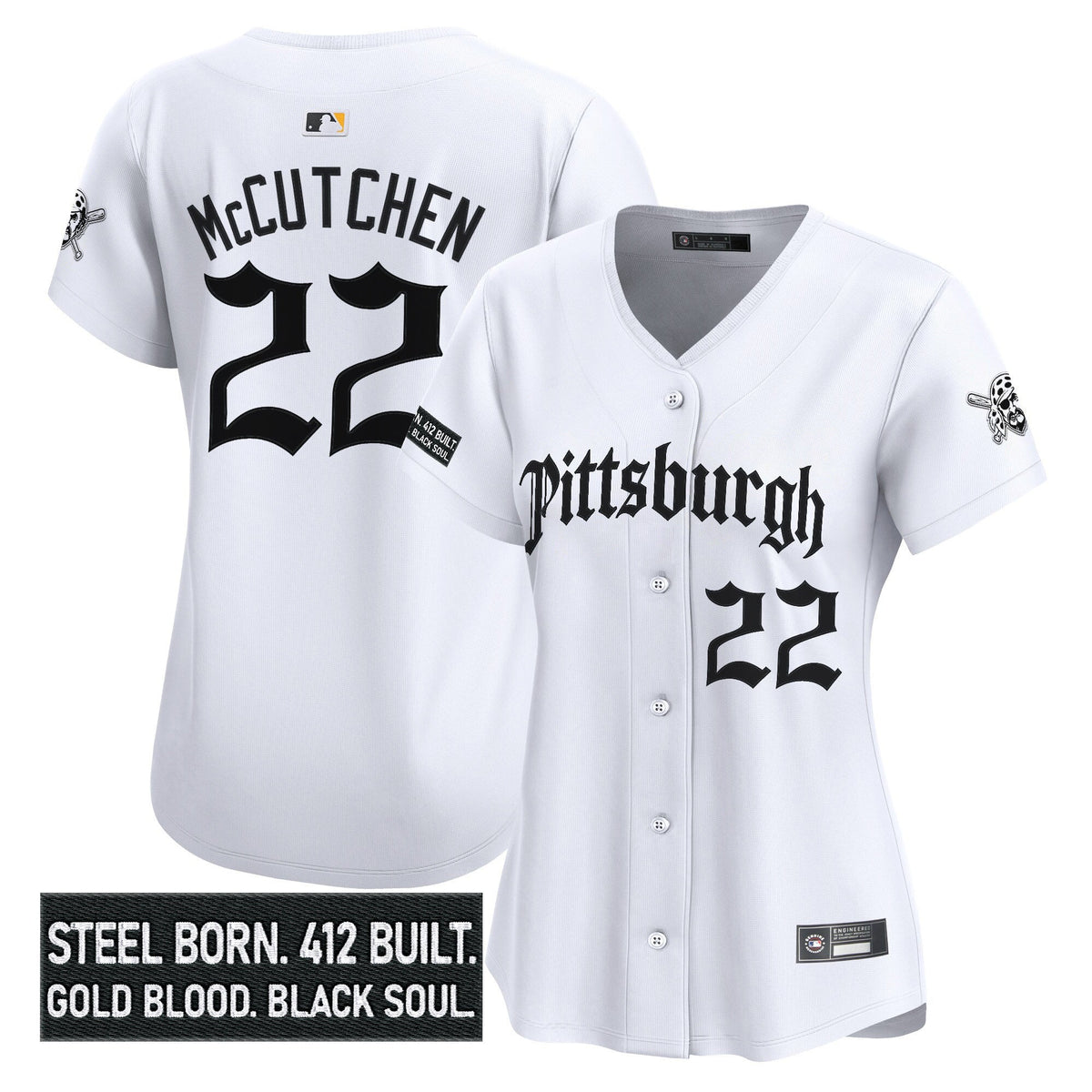 Women's PIT 'Gothic Steel City Edition' Vapor Premier Limited Jersey - All Stitched