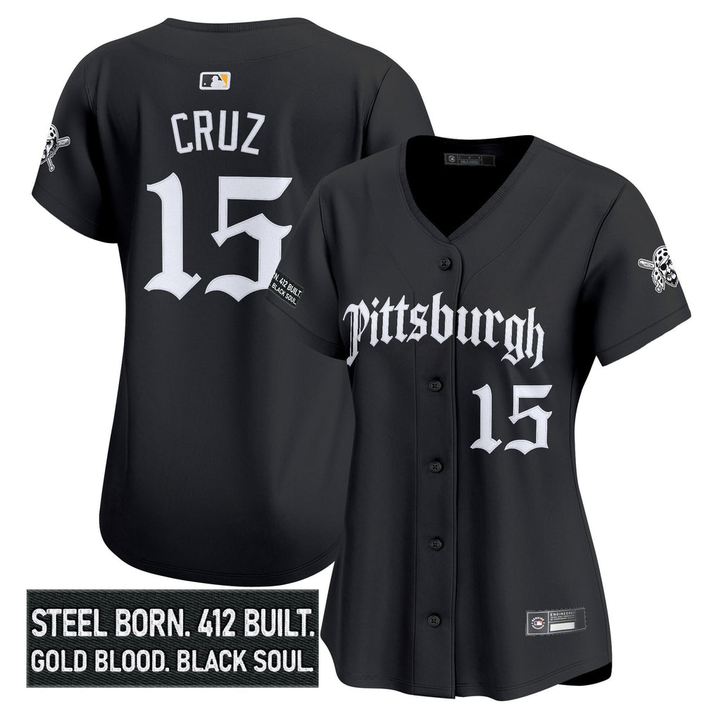 Women's PIT 'Gothic Steel City Edition' Vapor Premier Limited Jersey - All Stitched