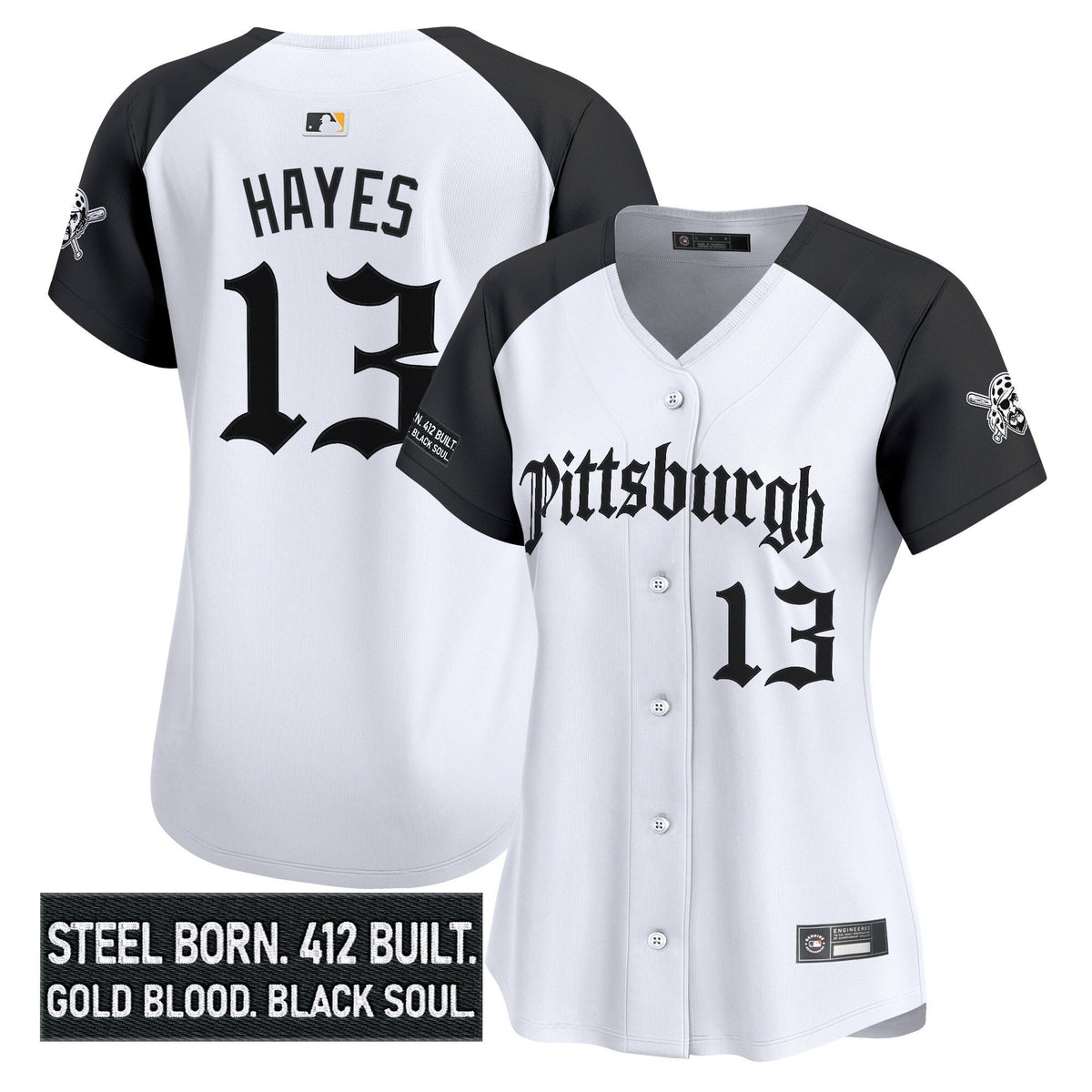 Women's PIT 'Gothic Steel City Edition' Vapor Premier Limited Jersey - All Stitched