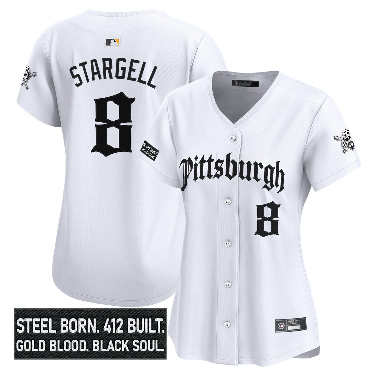 Women's PIT 'Gothic Steel City Edition' Vapor Premier Limited Jersey - All Stitched