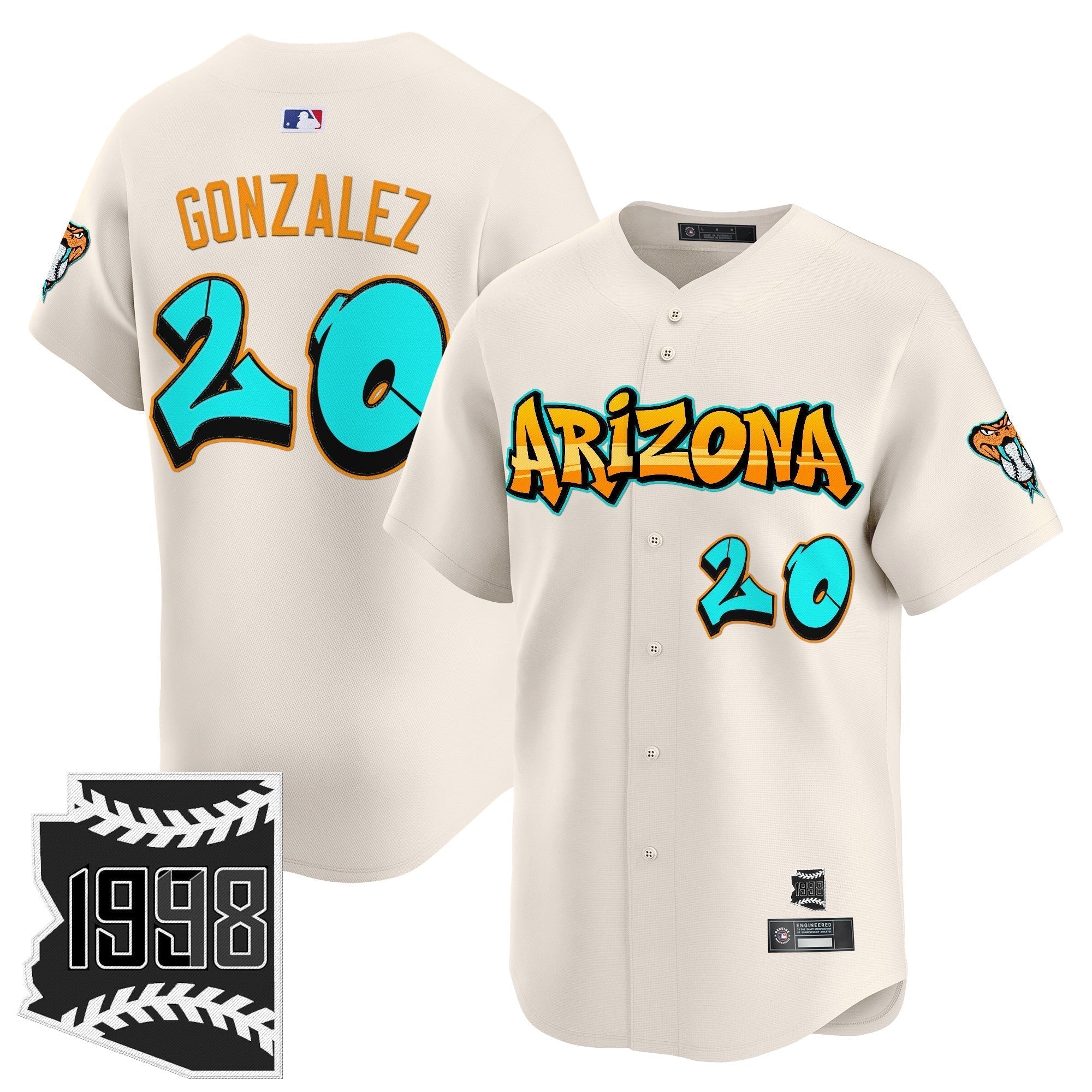 ARI 'Graffiti Desert Ink Edition' Vapor Premier Limited Men Jersey - All Stitched