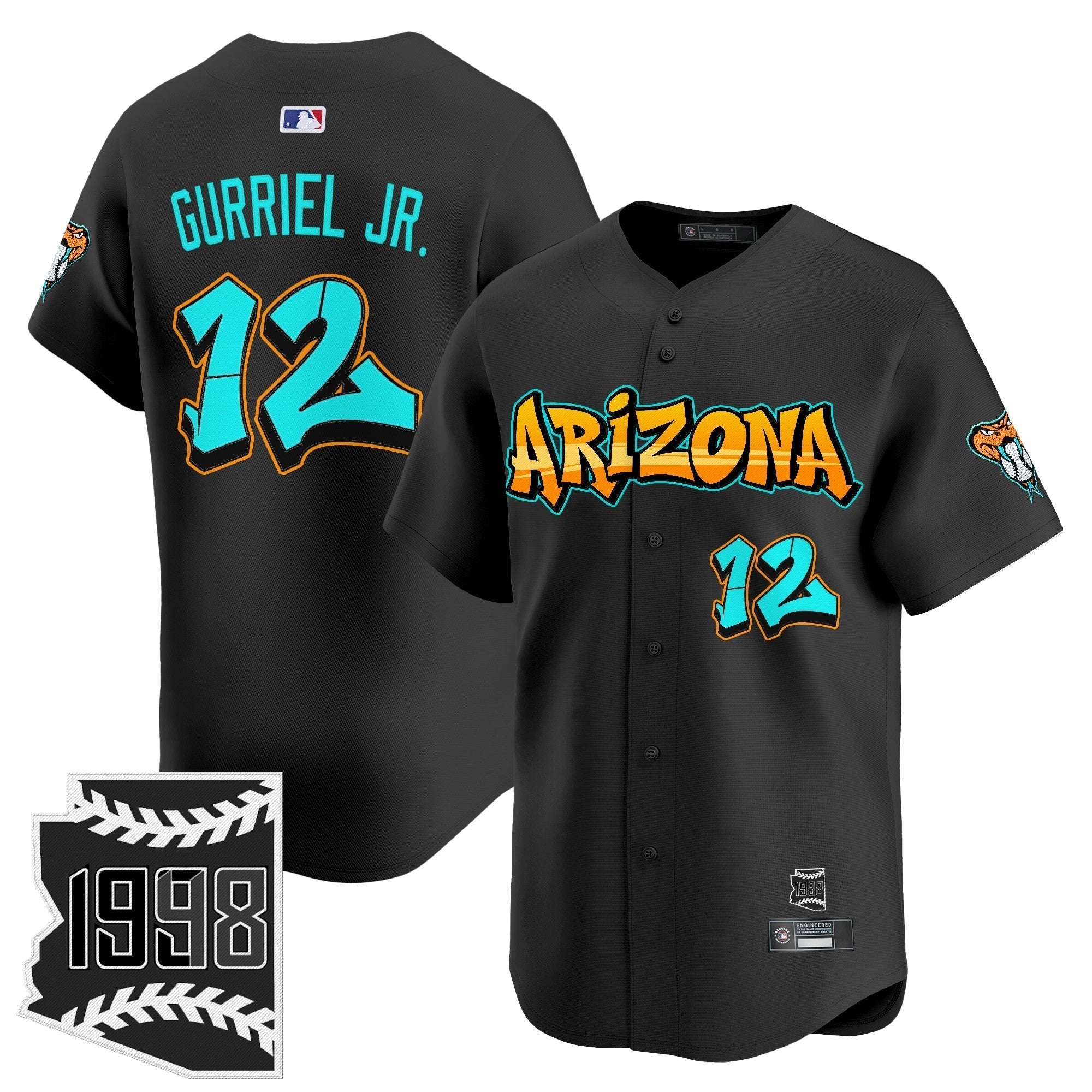 ARI 'Graffiti Desert Ink Edition' Vapor Premier Limited Jersey - All Stitched