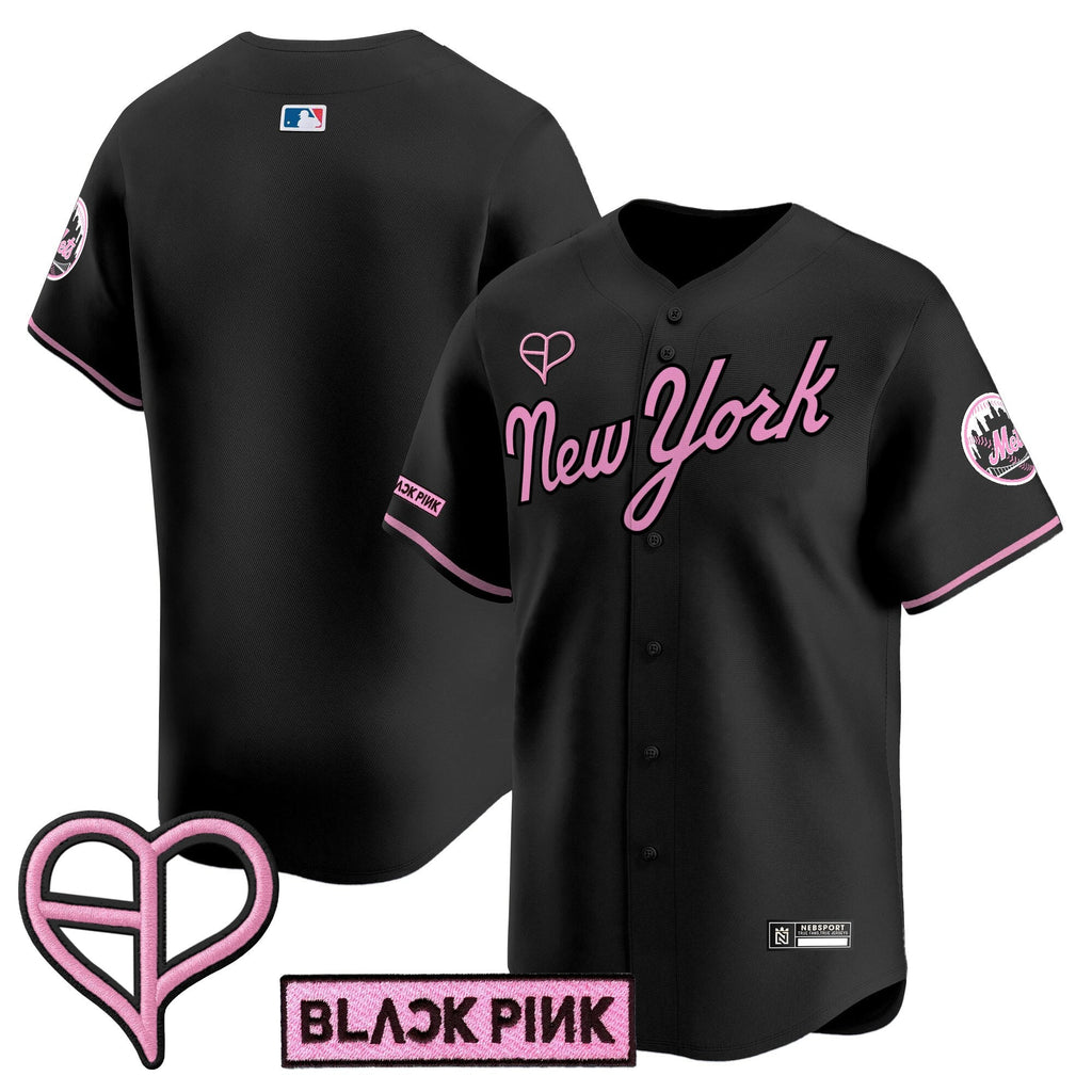 NYM x BLACKPINK 2025 Vapor Premier Limited Men Jersey - All Stitched