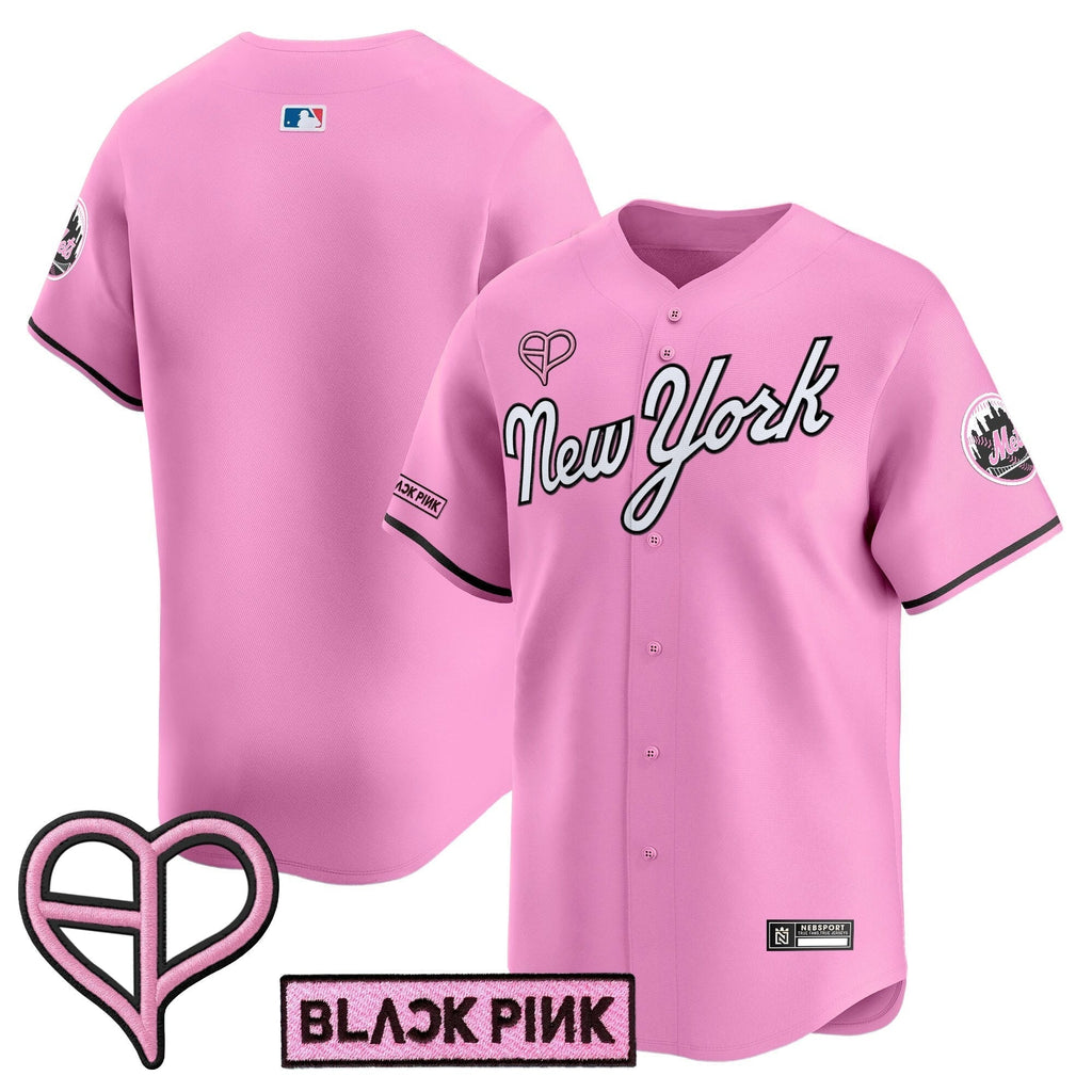 NYM x BLACKPINK 2025 Vapor Premier Limited Men Jersey - All Stitched