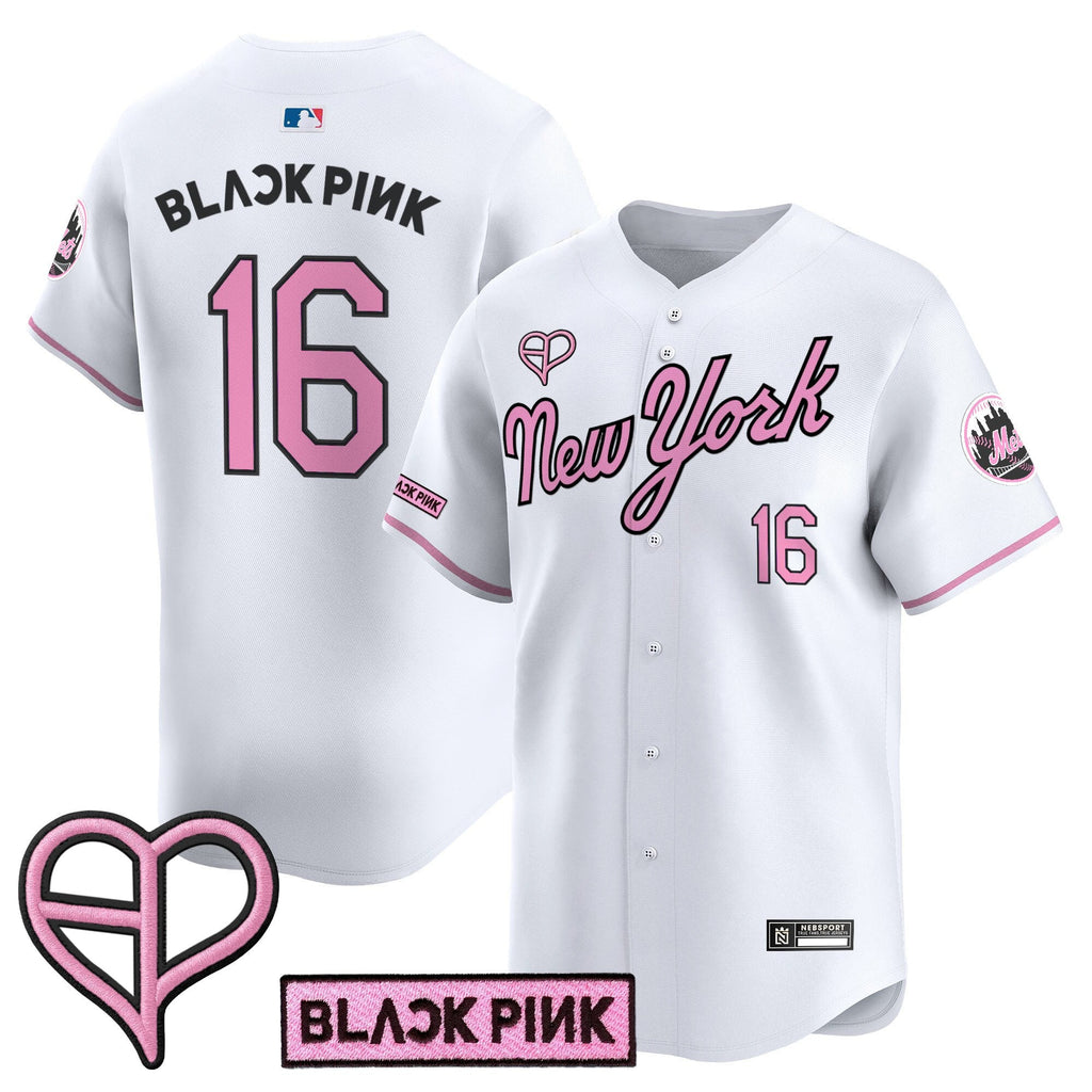 NYM x BLACKPINK 2025 Vapor Premier Limited Jersey - All Stitched
