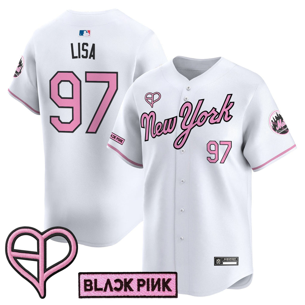 NYM x BLACKPINK 2025 Vapor Premier Limited Jersey - All Stitched