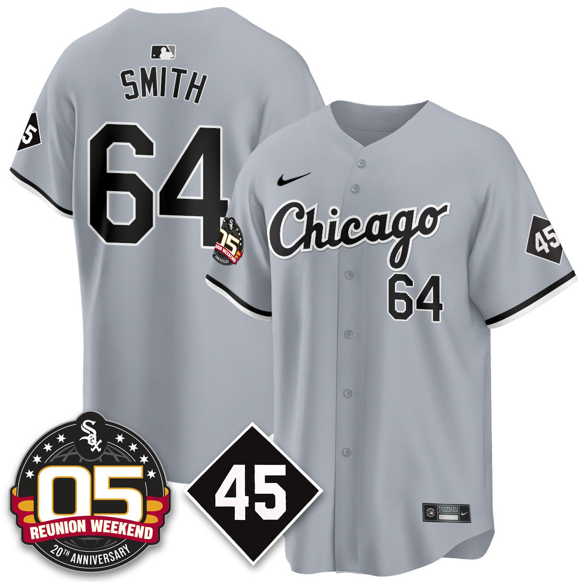 CWS Bobby Jenks 2025 Jersey - Reunion Weekend - All Stitched