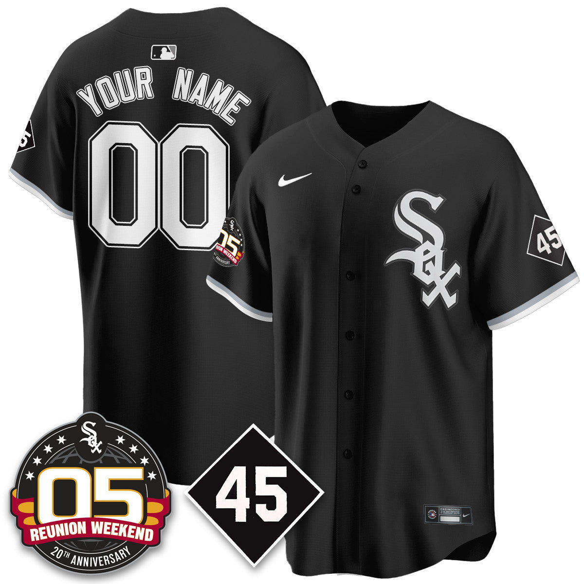 CWS Bobby Jenks 2025 Jersey - Reunion Weekend - All Stitched