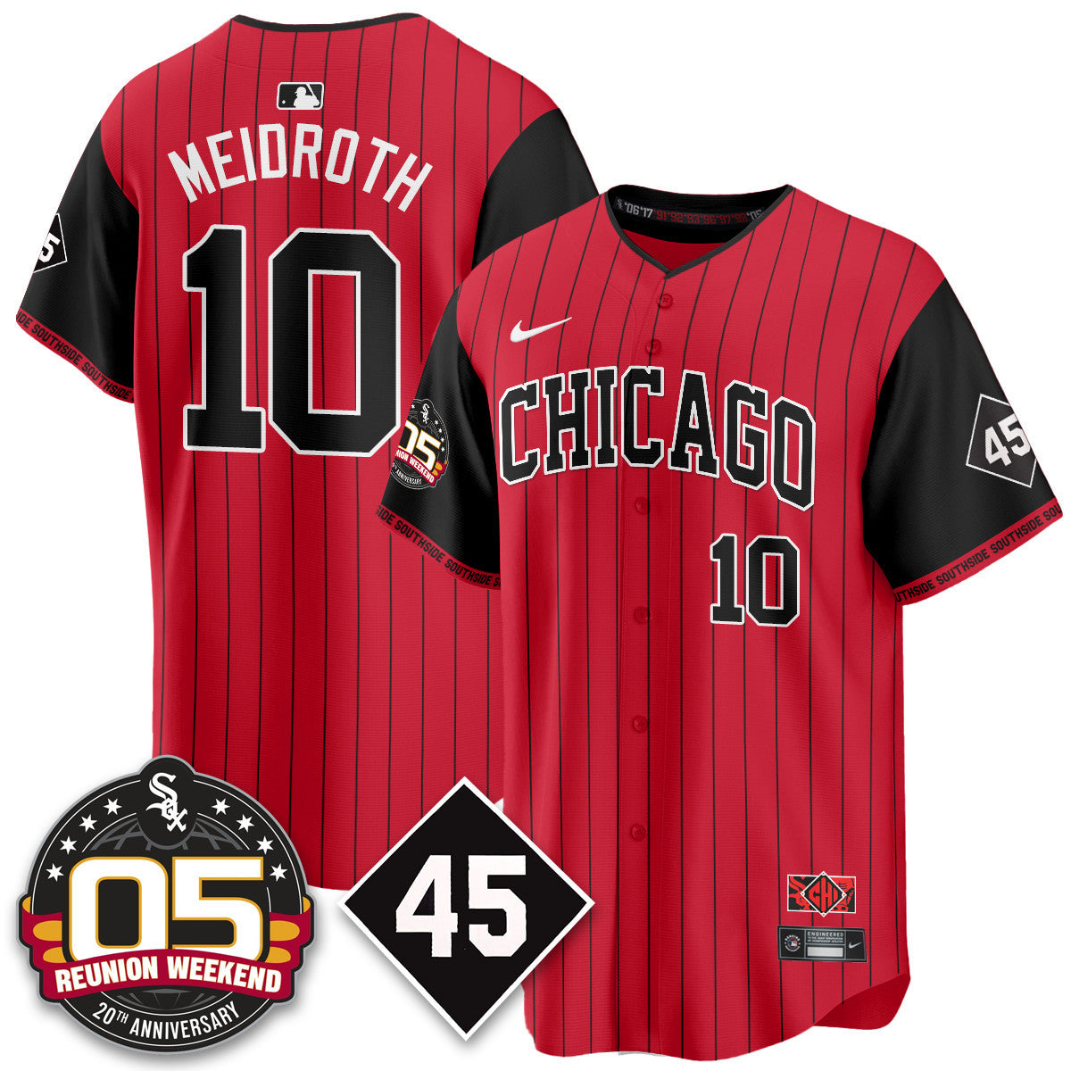 CWS Bobby Jenks 2025 Men Jersey - Reunion Weekend - All Stitched