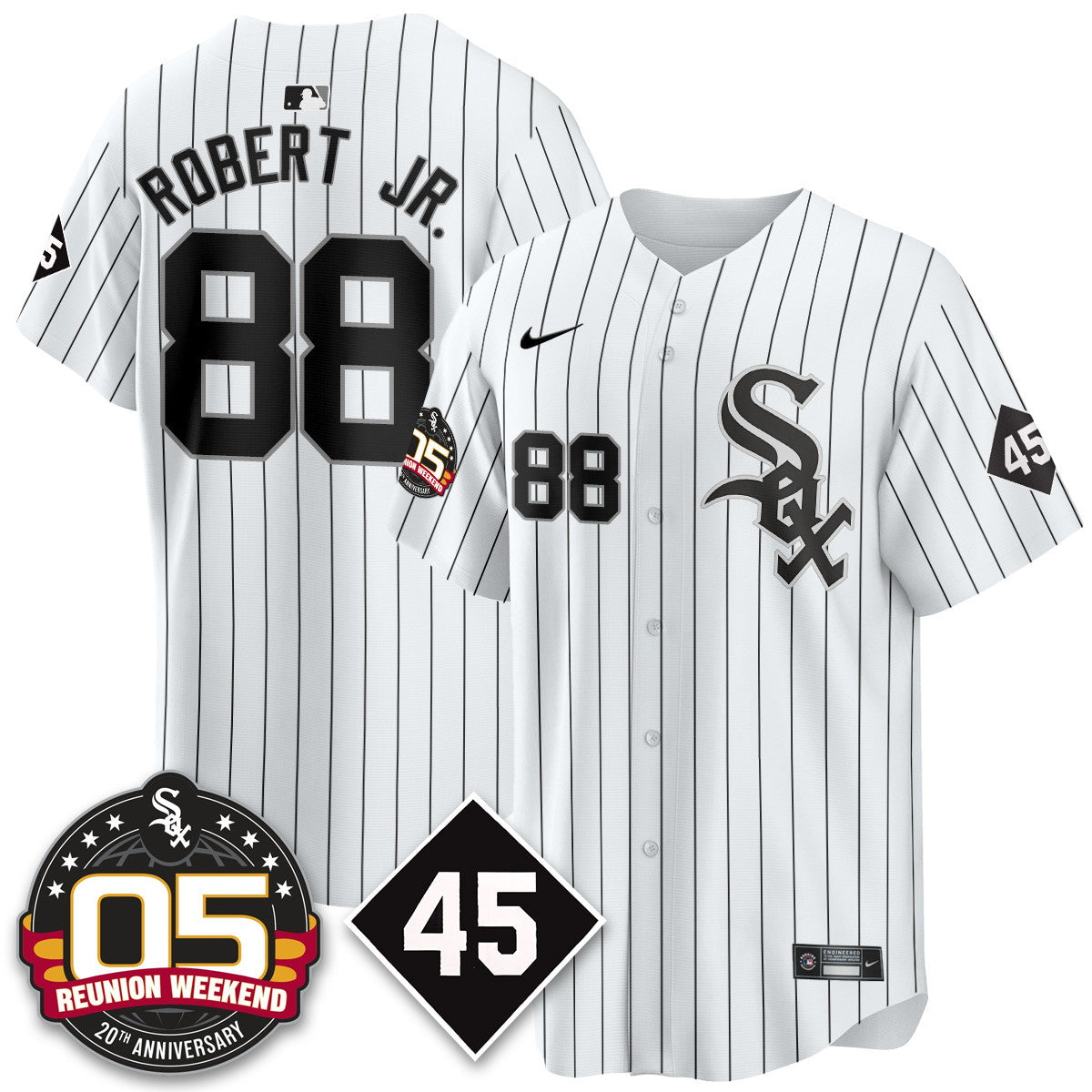 CWS Bobby Jenks 2025 Jersey - Reunion Weekend - All Stitched