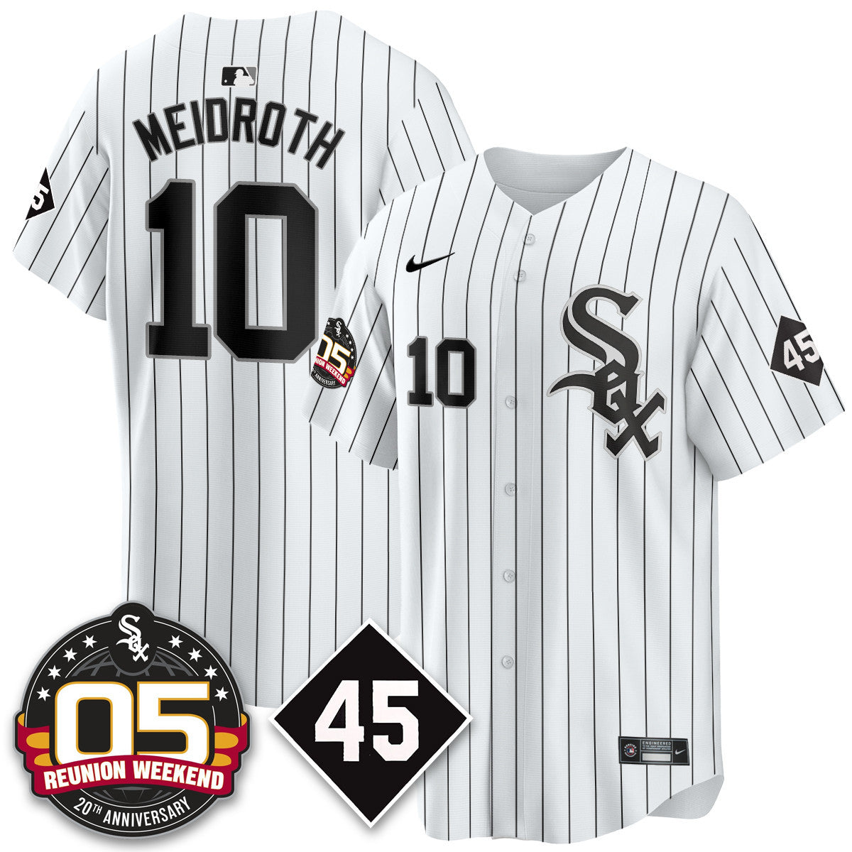 CWS Bobby Jenks 2025 Jersey - Reunion Weekend - All Stitched