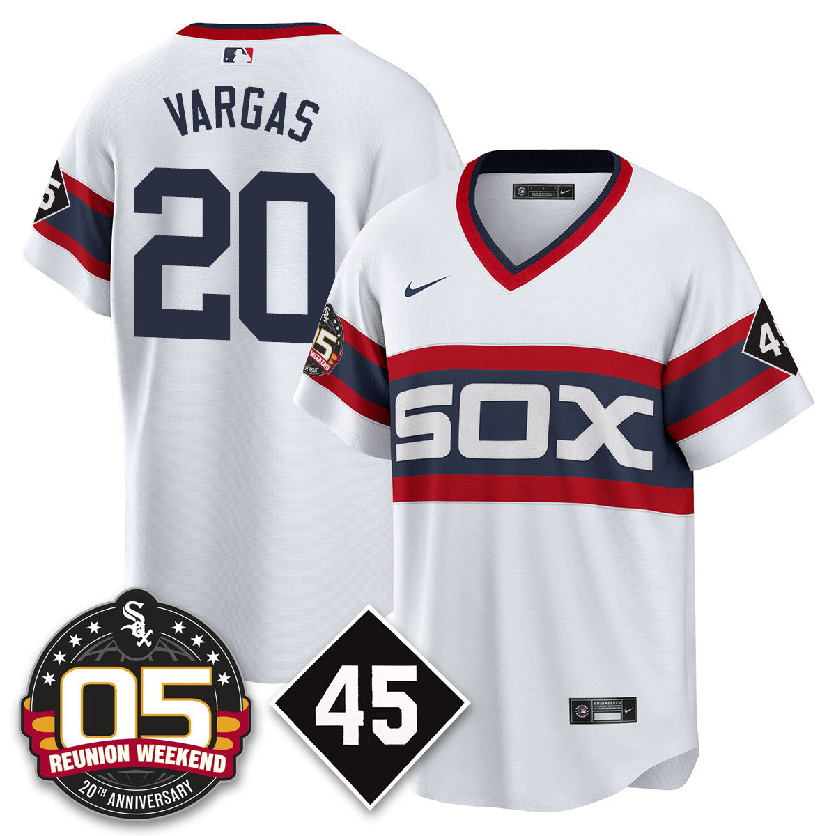 CWS Bobby Jenks 2025 Men Jersey - Reunion Weekend - All Stitched