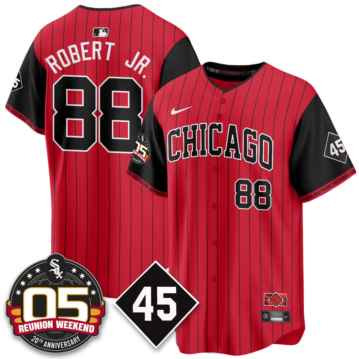 CWS Bobby Jenks 2025 Men Jersey - Reunion Weekend - All Stitched