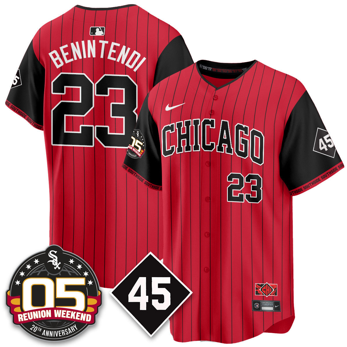 CWS Bobby Jenks 2025 Men Jersey - Reunion Weekend - All Stitched