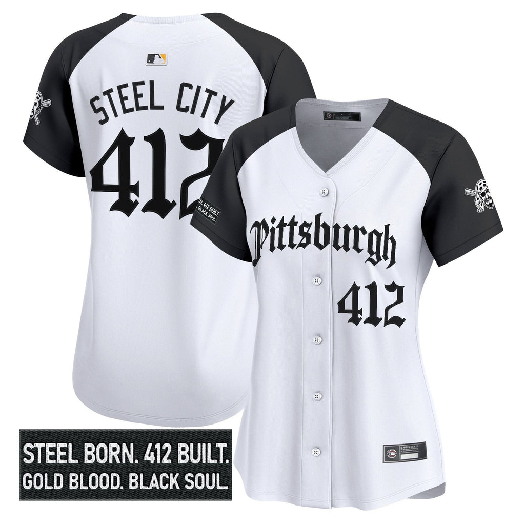Women's PIT 'Gothic Steel City Edition' Vapor Premier Limited Jersey - All Stitched