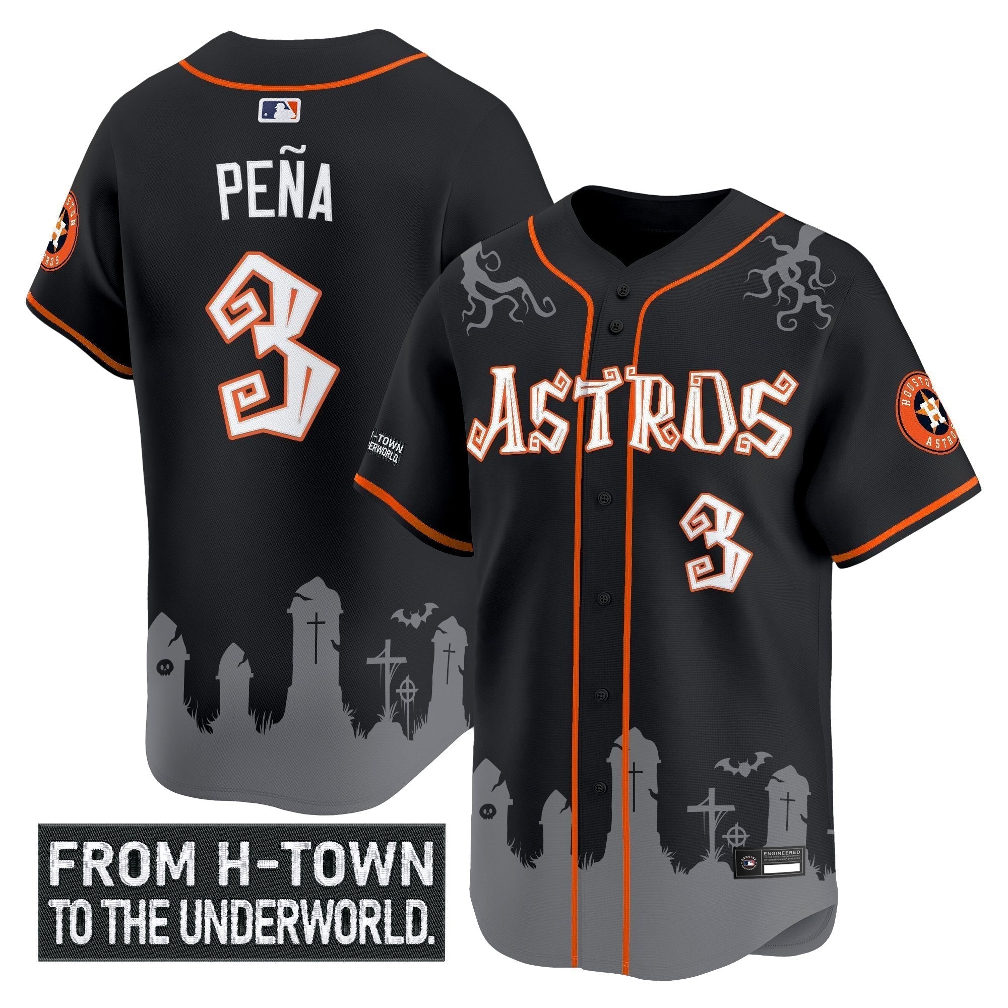 HOU 'Halloween Shadows Edition' Vapor Premier Limited Men Jersey - Stitched