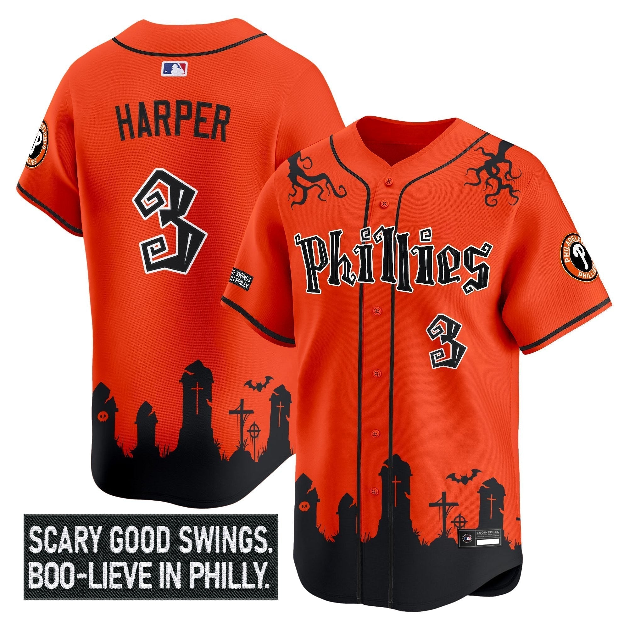 PHI 'Halloween Spooky Edition' Premier Limited Jersey - Stitched