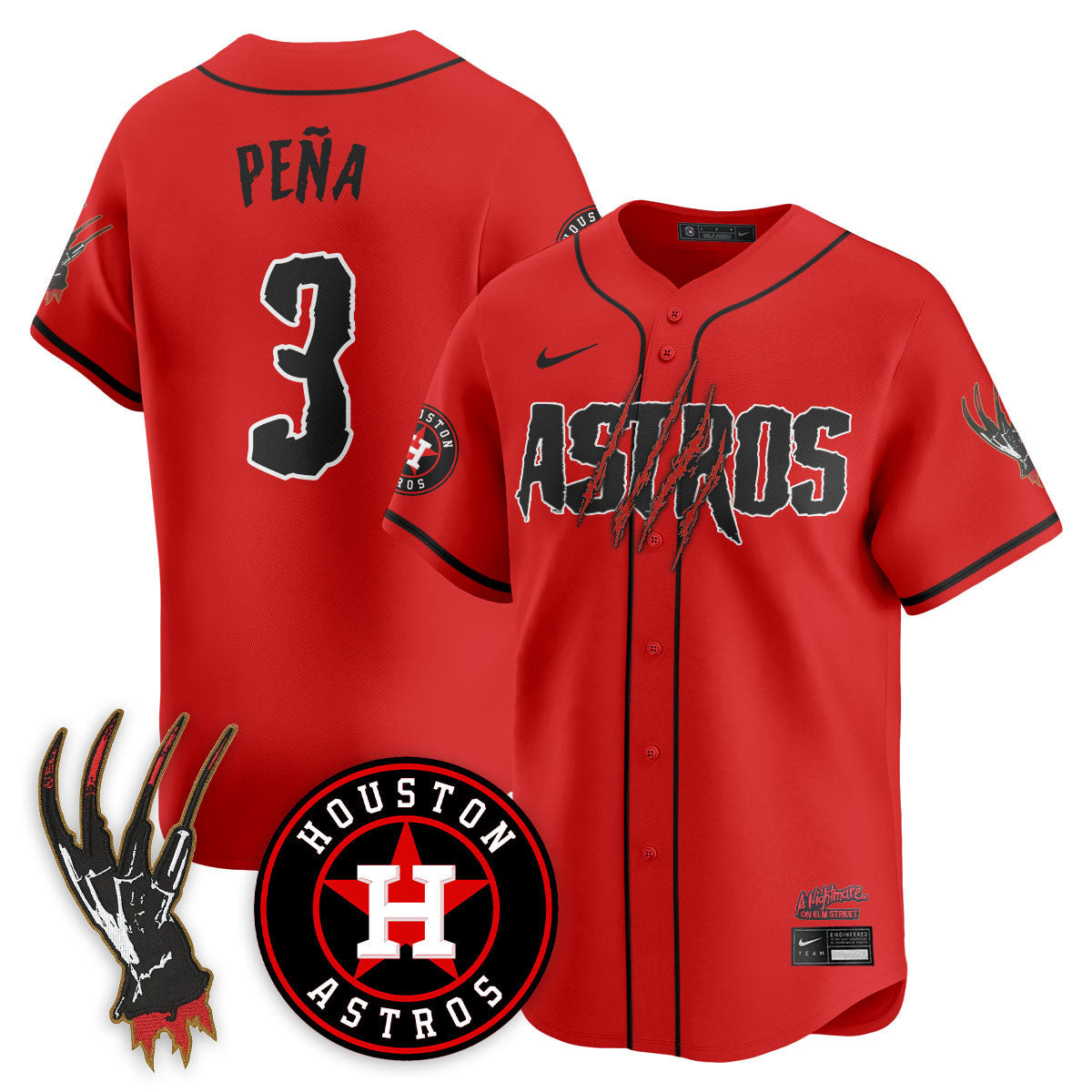 HOU "A Nightmare on Elm Street" Jersey - Stitched