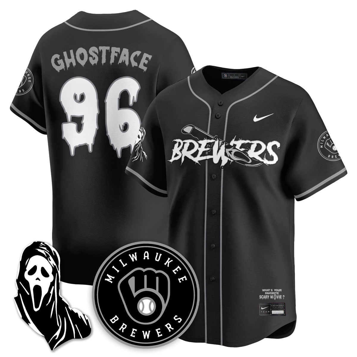 MIL "Scream Ghostface" Jersey - All Stitched