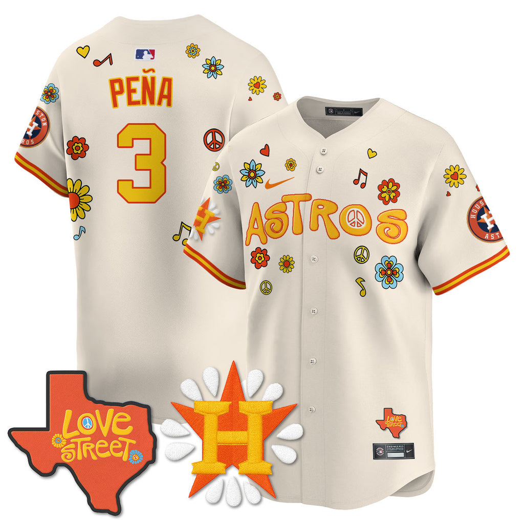 Men's Houston Astros "Love Street" Limited Jersey - All Stitched