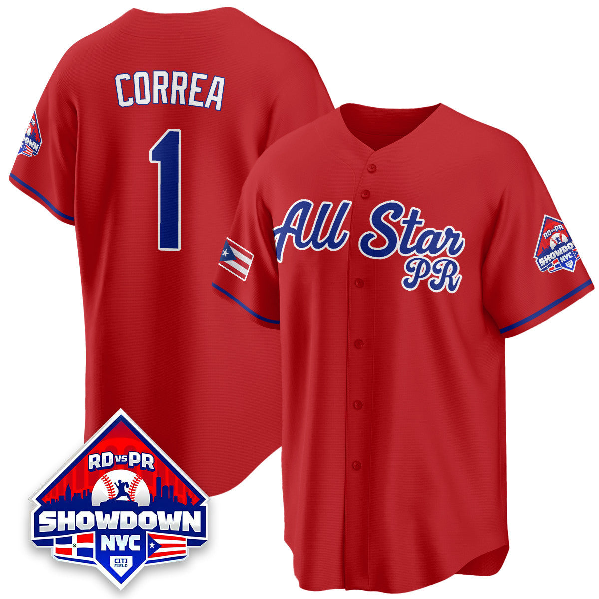 Puerto Rican Baseball All-Star 2025 Men Jersey - All Stitched