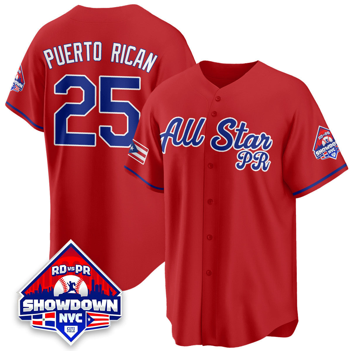 Puerto Rican Baseball All-Star 2025 Men Jersey - All Stitched