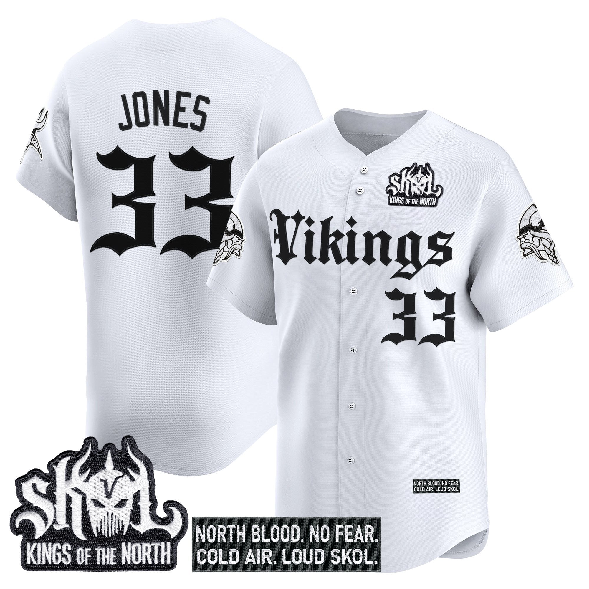 MIN 'Gothic Norseblood Edition' Vapor Baseball Jersey - All Stitched