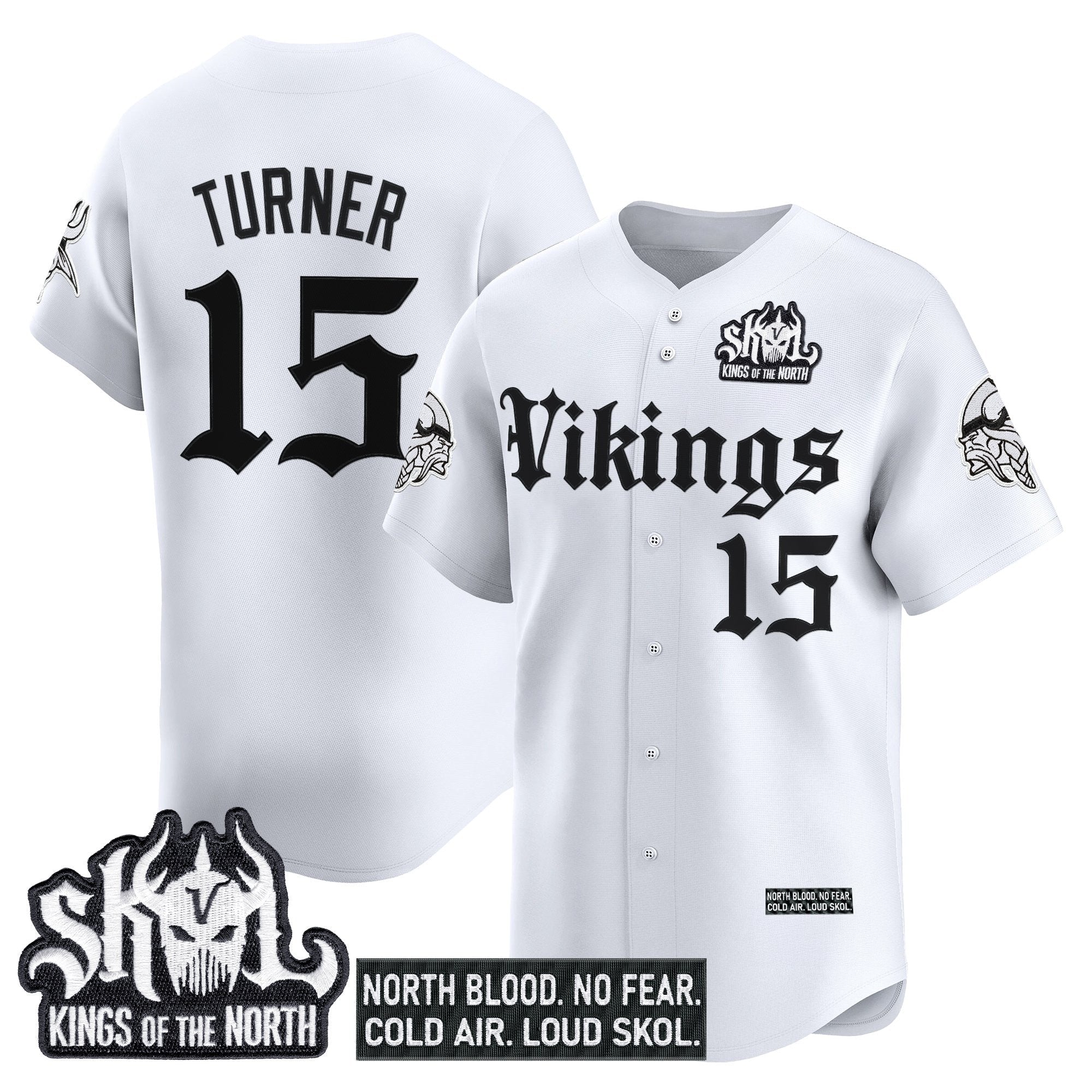 MIN 'Gothic Norseblood Edition' Vapor Baseball Jersey - All Stitched