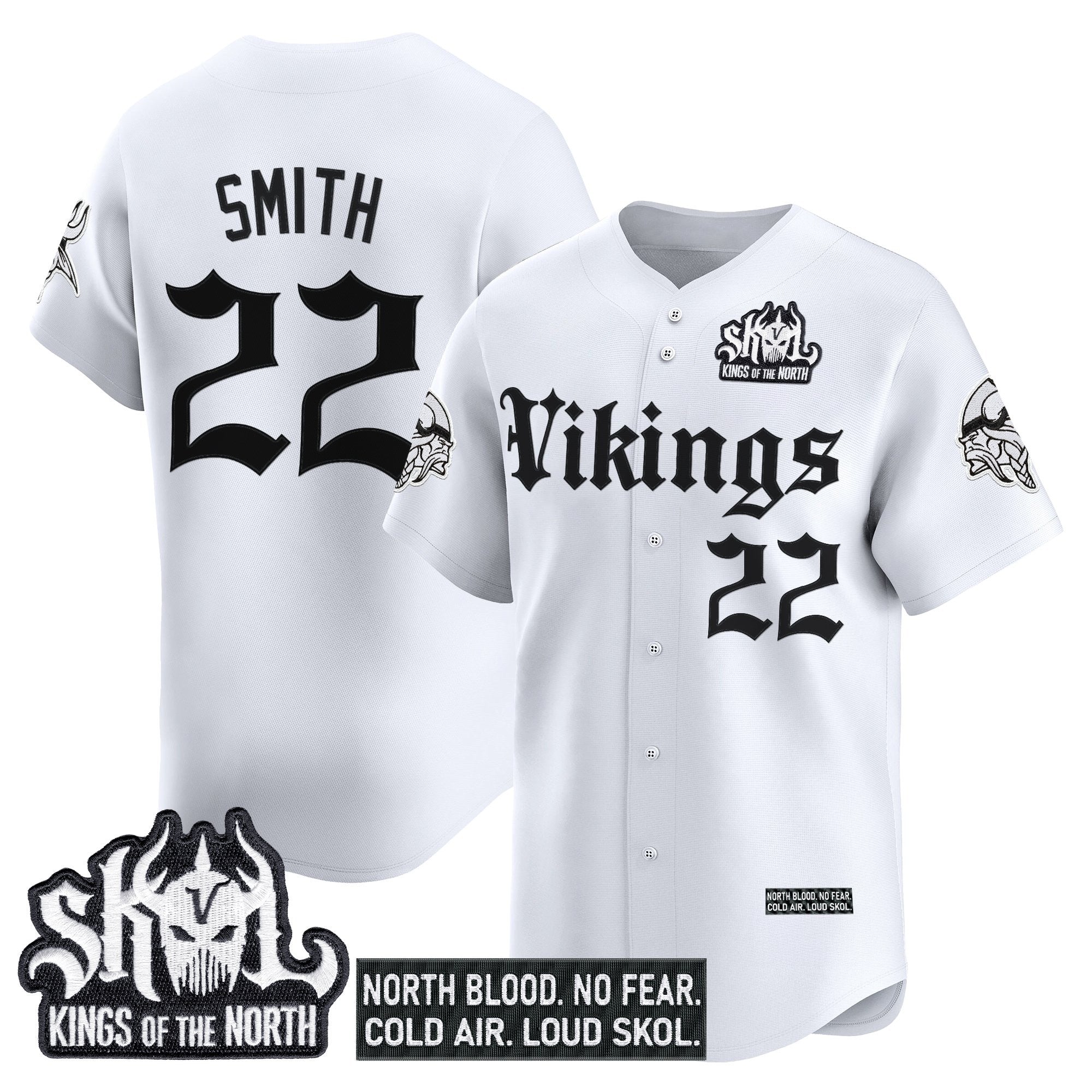 MIN 'Gothic Norseblood Edition' Vapor Baseball Jersey - All Stitched