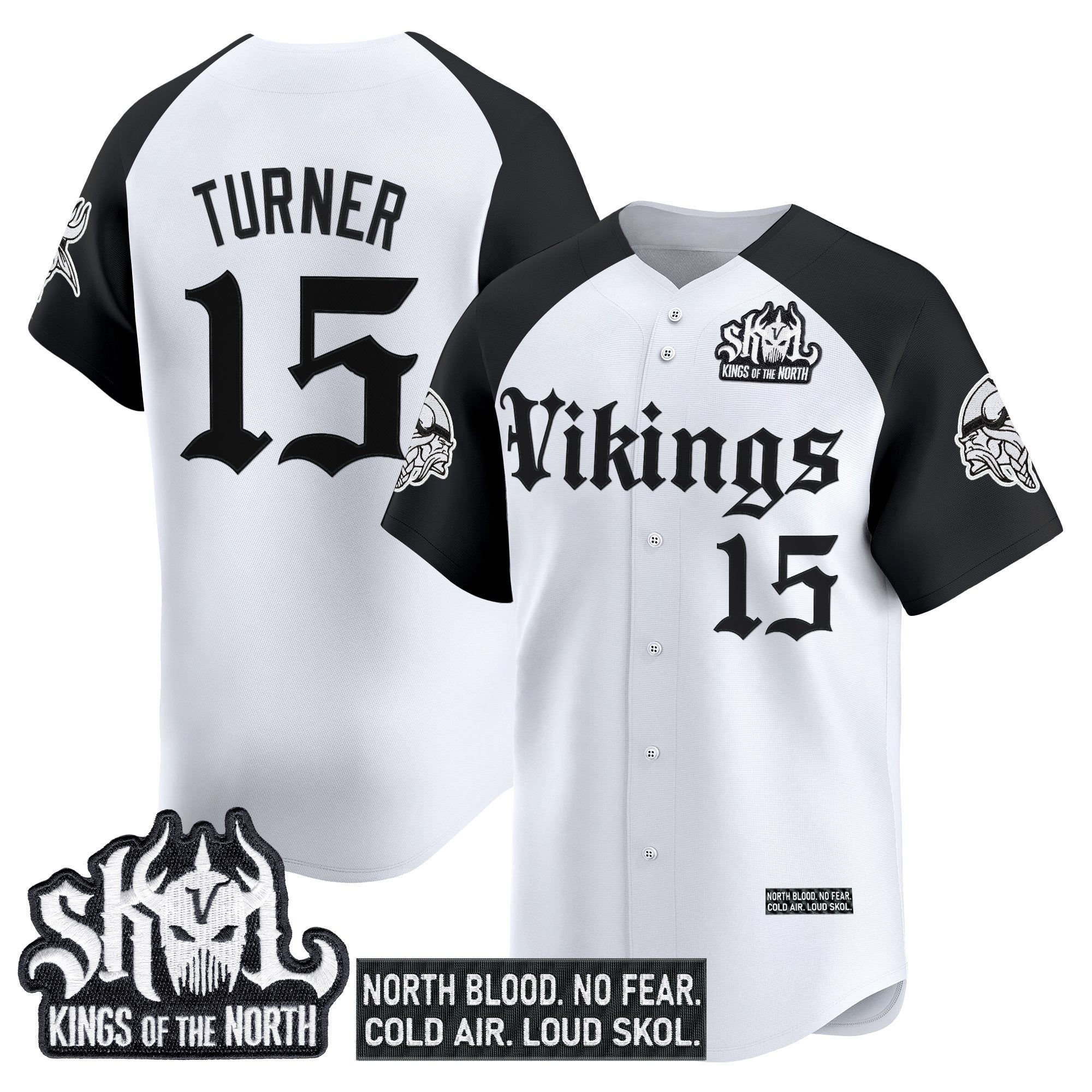 MIN 'Gothic Norseblood Edition' Vapor Baseball Jersey - All Stitched