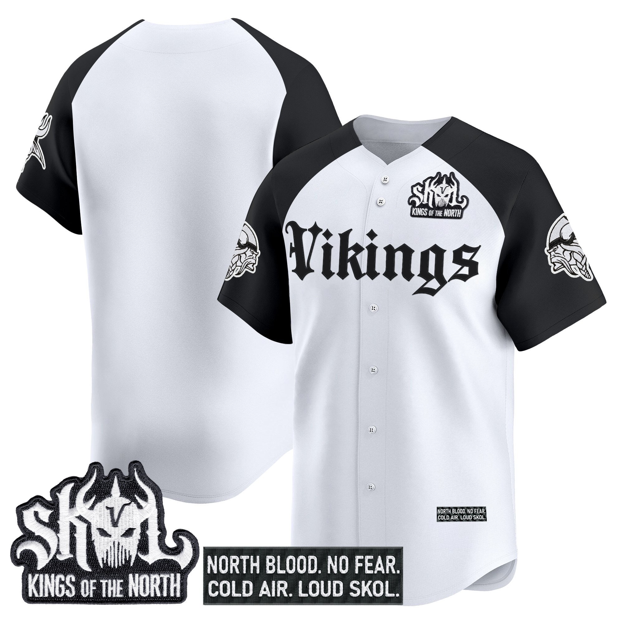 MIN 'Gothic Norseblood Edition' Vapor Baseball Jersey - All Stitched