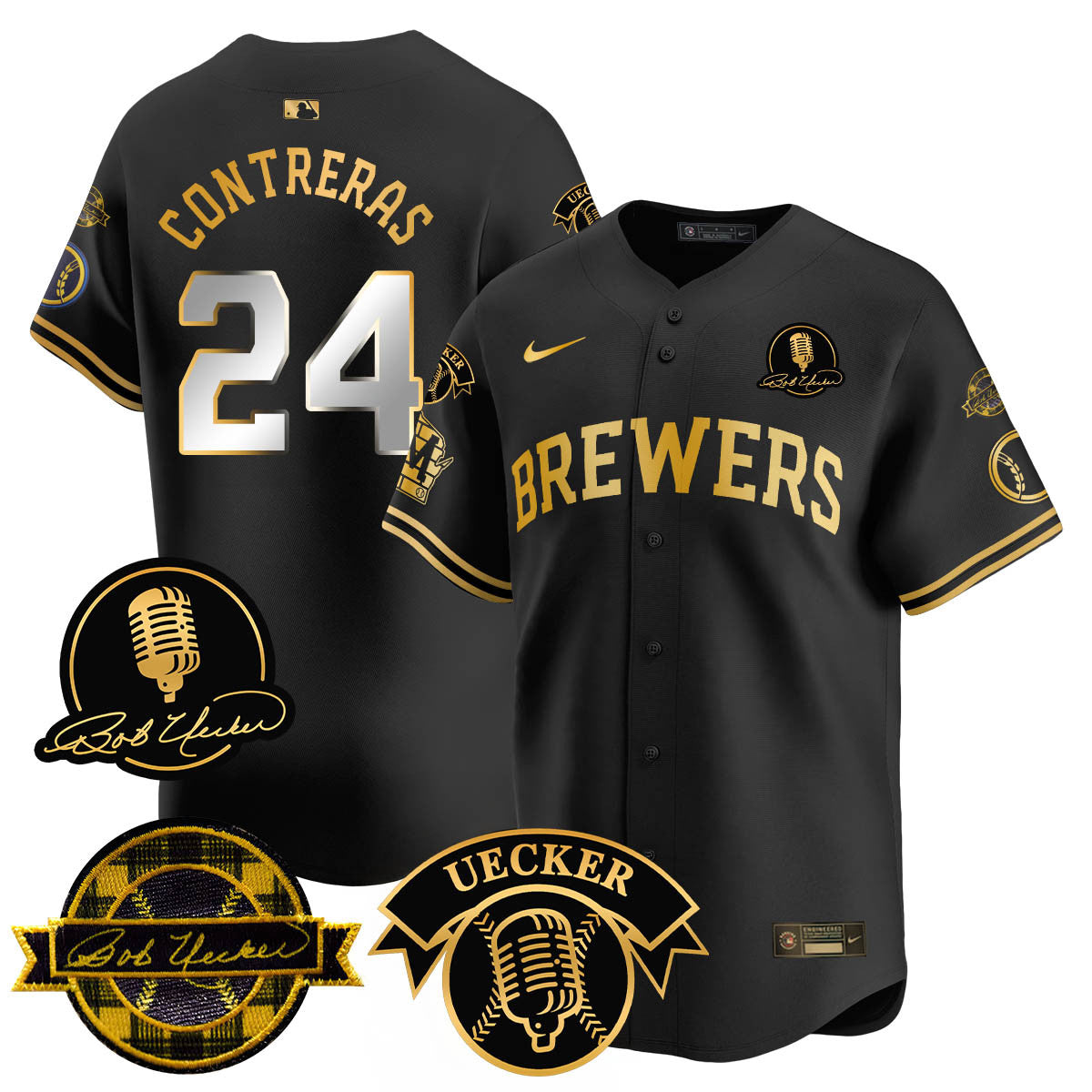 MIL 2025 Limited Men Jersey - Bob Uecker Patch - All Stitched