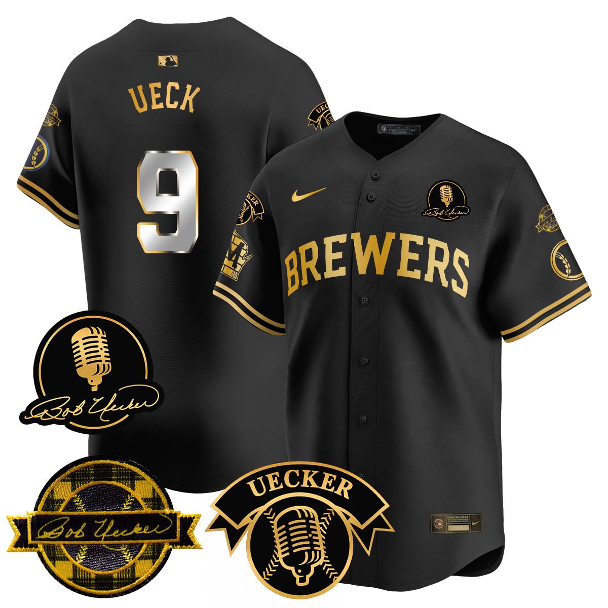 MIL 2025 Limited Men Jersey - Bob Uecker Patch - All Stitched
