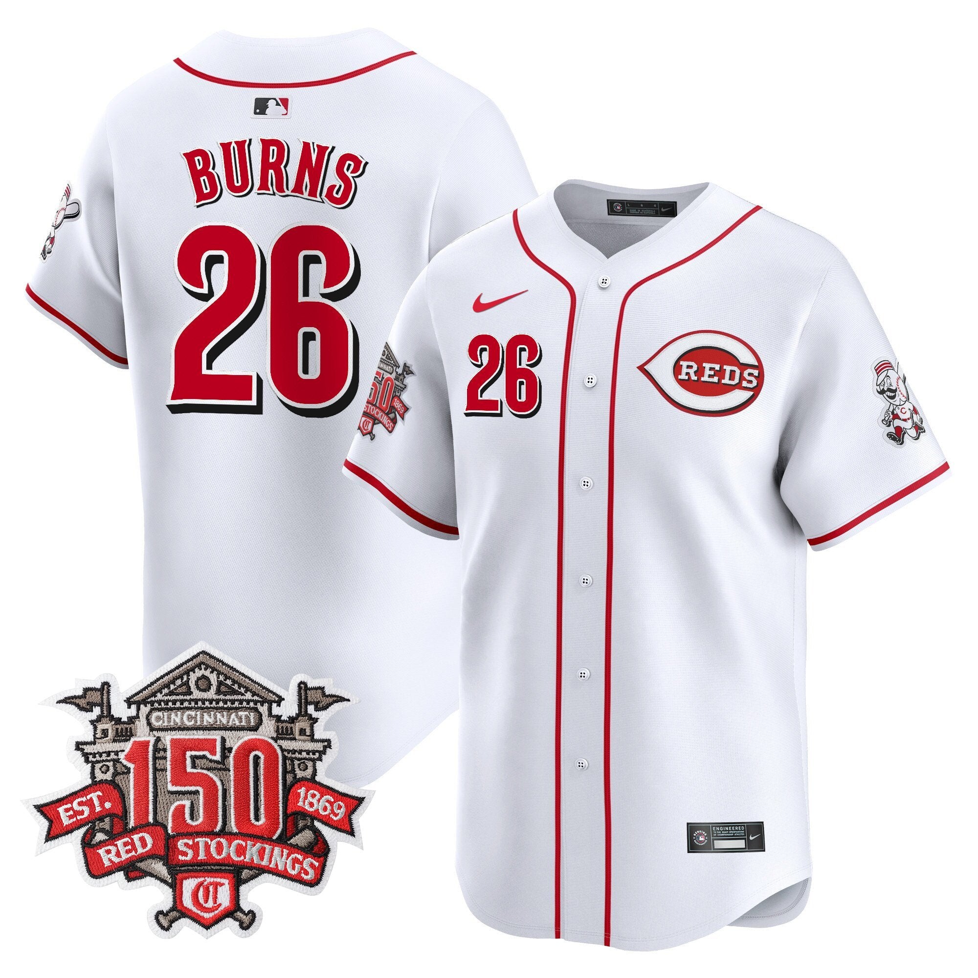 CIN 150th Anniversary Patch Vapor Premier Limited Men Jersey - All Stitched