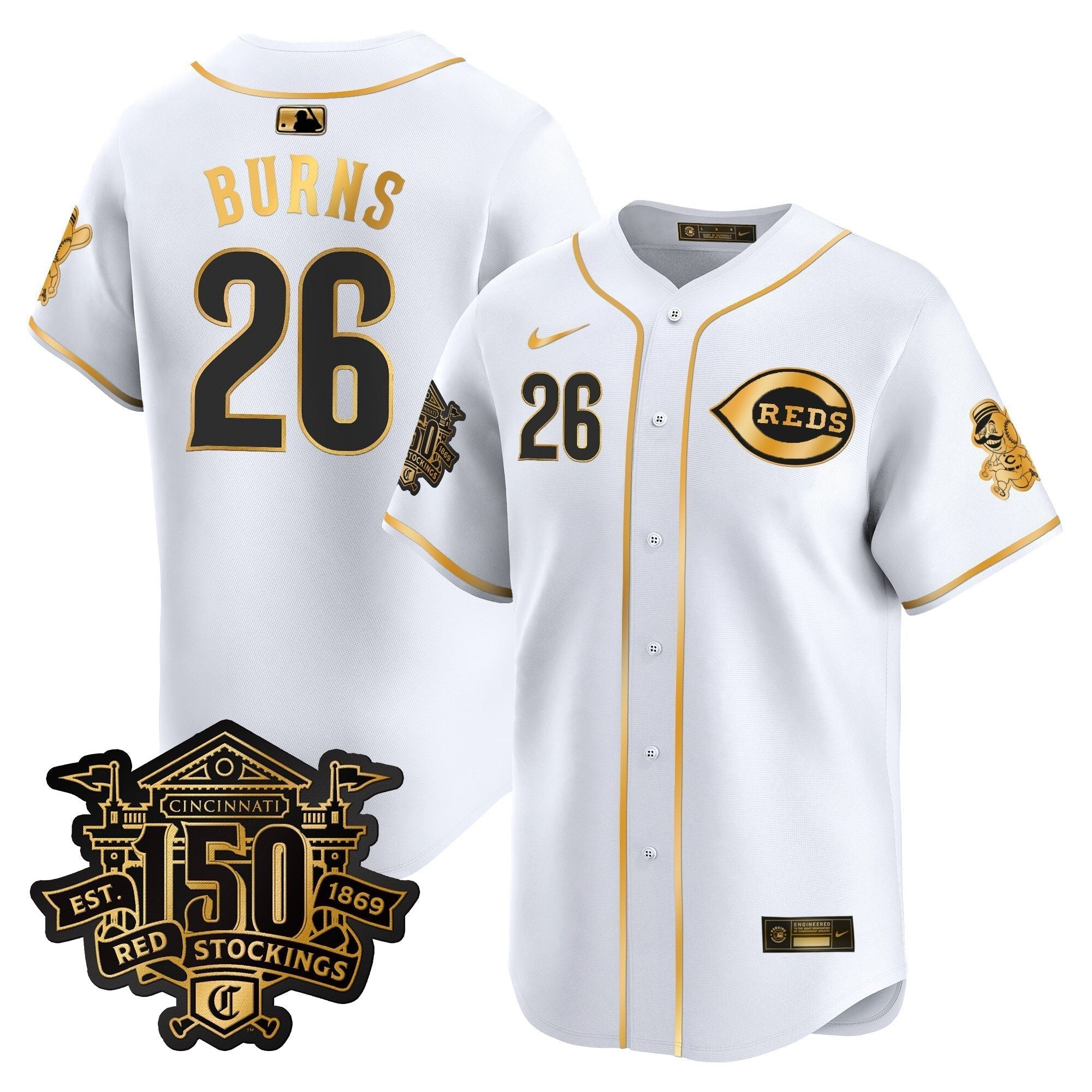 CIN 150th Anniversary Patch Vapor Premier Limited Jersey - All Stitched