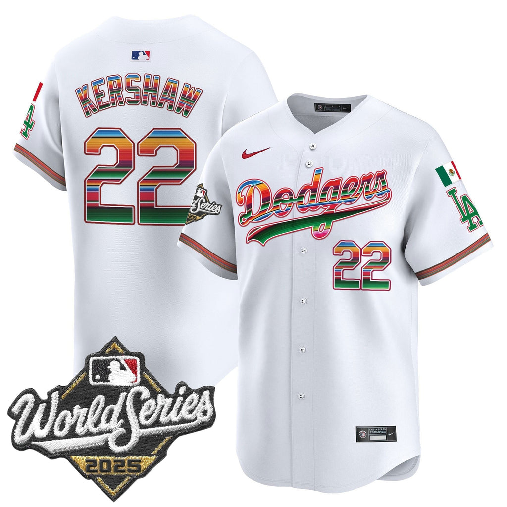 Dodgers Mexico 2025 World Series Vapor Premier Limited Jersey - All Stitched