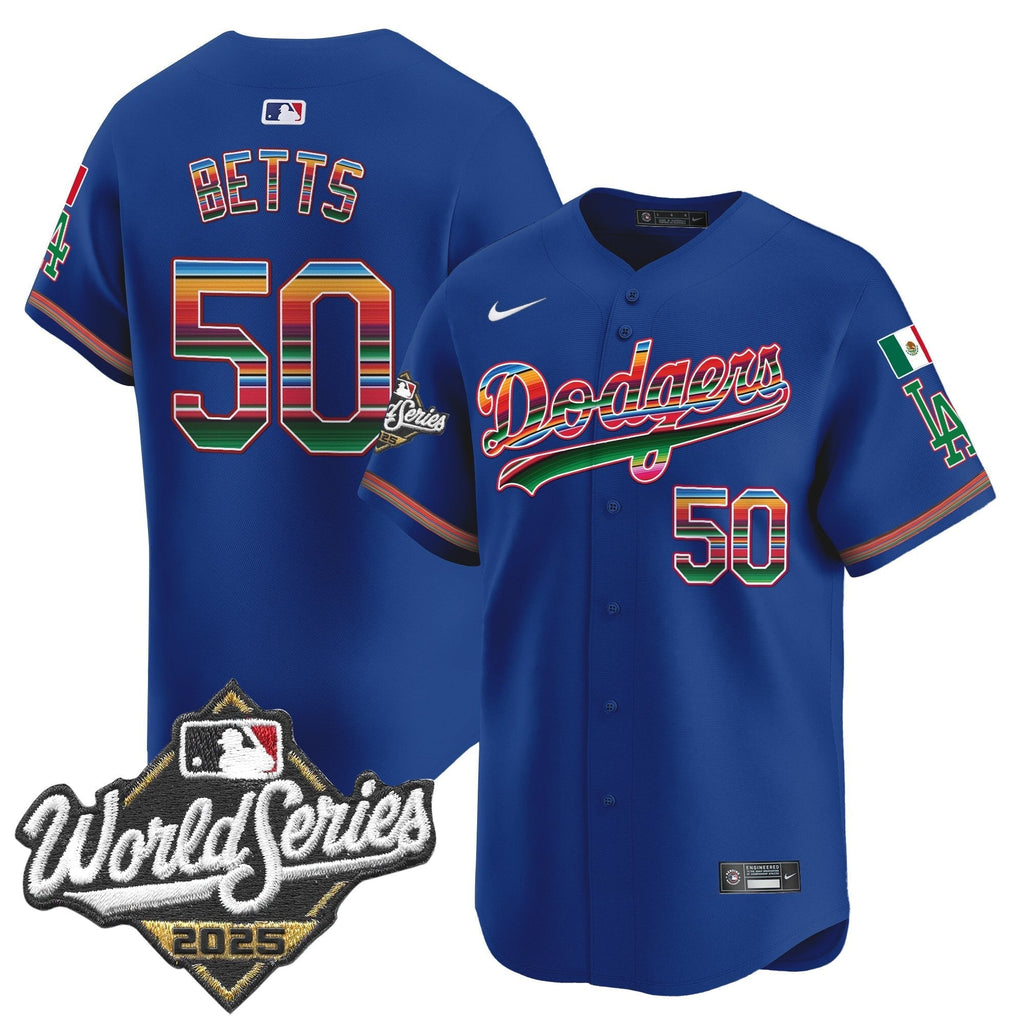 Dodgers Mexico 2025 World Series Vapor Premier Limited Jersey - All Stitched