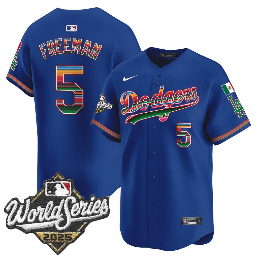 Dodgers Mexico 2025 World Series Vapor Premier Limited Jersey - All Stitched