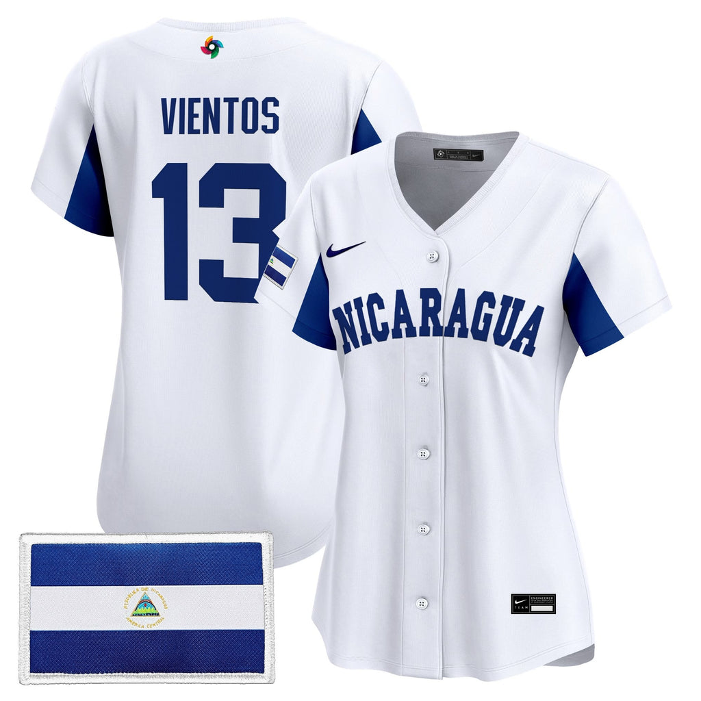Women's Team Nicaragua 2026 World Baseball Classic Vapor Premier Jersey - All Stitched