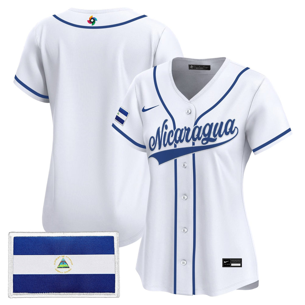 Women's Team Nicaragua 2026 World Baseball Classic Vapor Premier Jersey - All Stitched