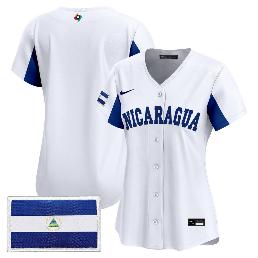 Women's Team Nicaragua 2026 World Baseball Classic Vapor Premier Jersey - All Stitched