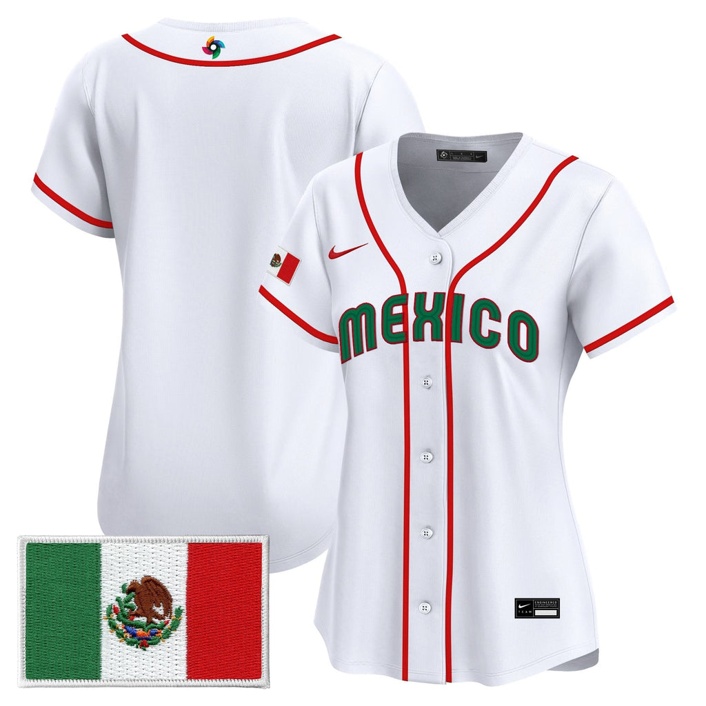 Women's Team Mexico World Baseball Classic Vapor Premier Jersey - 2026 Roster - All Stitched
