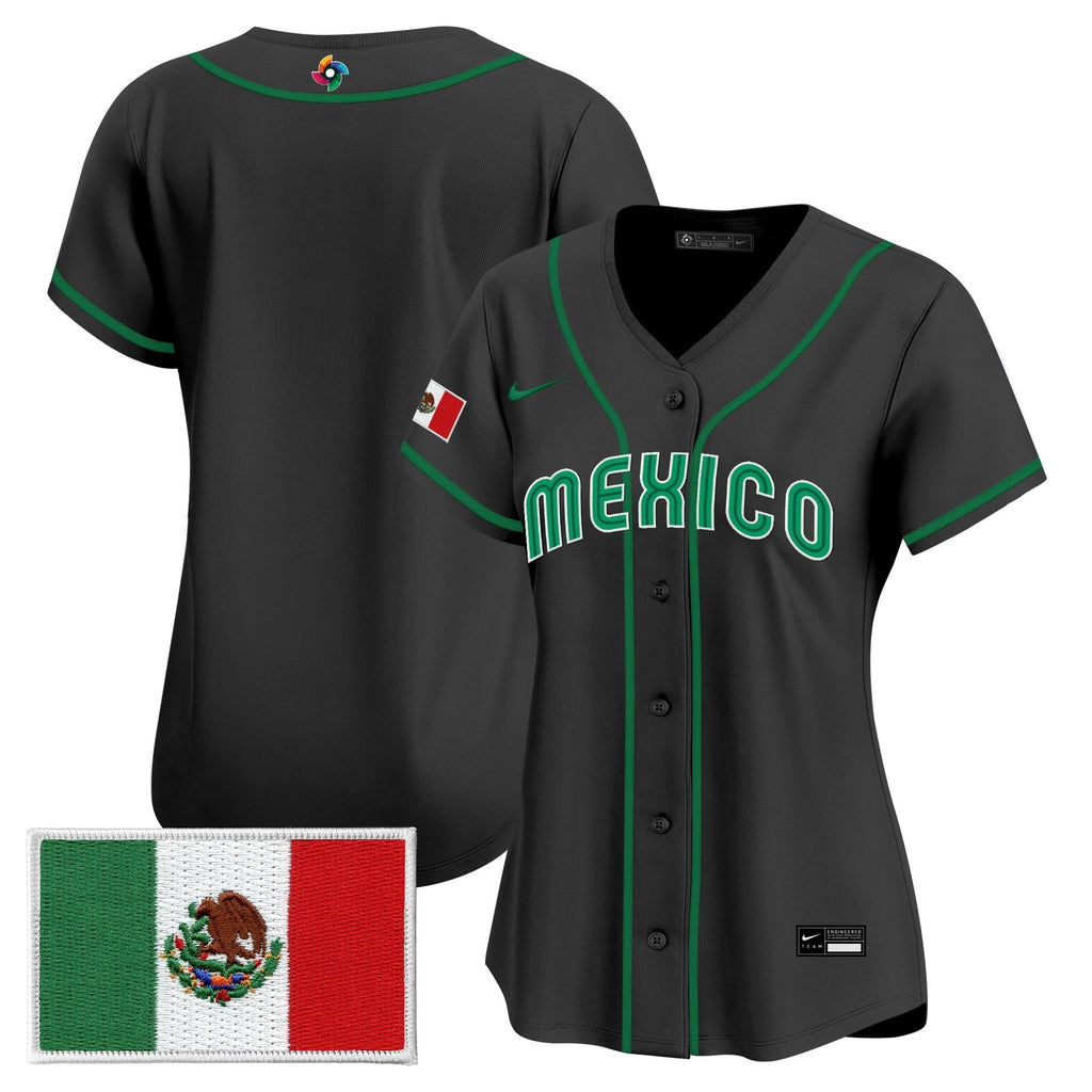 Women's Team Mexico World Baseball Classic Vapor Premier Jersey - 2026 Roster - All Stitched