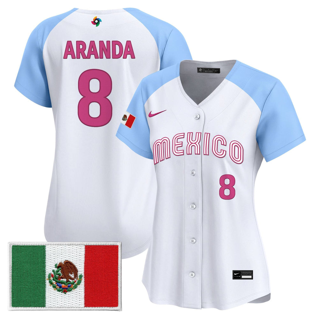 Women's Team Mexico World Baseball Classic Vapor Premier Jersey - 2026 Roster - All Stitched